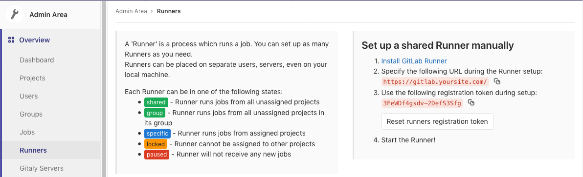 runner register page